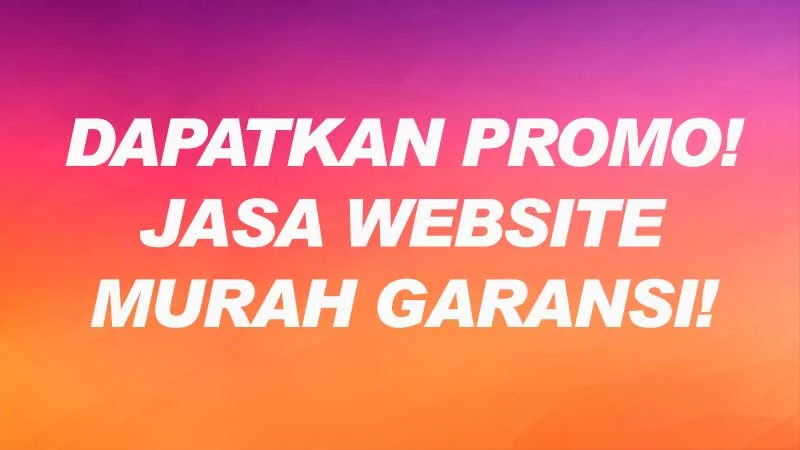 Jasa Website Promo Murah OKE Gud Mantab